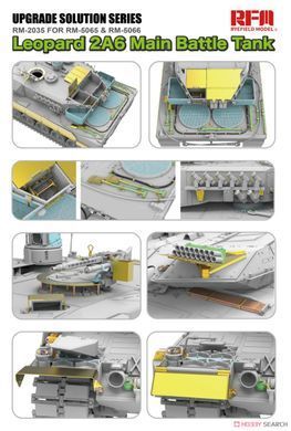 Фототравлення та інші доповнення для Leopard 2A6 в 1/35, RFM RM-2035