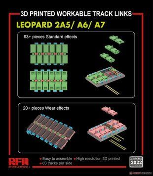Траки для Leopard 2A5/A6/A7 в 1/35 (3D друк), RFM RM-2022