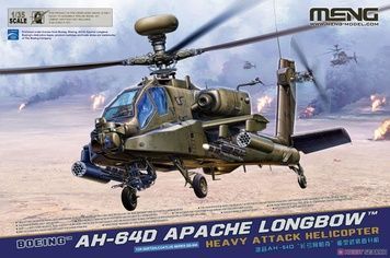 Збірна модель 1/35 AH-64D Apache Longbow ударний гелікоптер, Meng QS-004