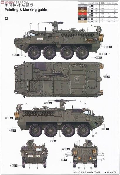 Збірна модель 1/35 M1130 Stryker, Trumpeter 00397