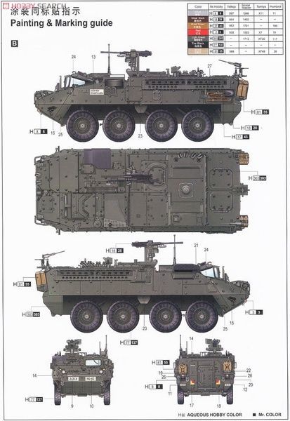 Збірна модель 1/35 M1130 Stryker, Trumpeter 00397