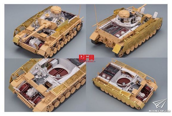 Збірна модель 1/35 Pz.Kpfw.IV Ausf.J, пізніх випусків з повним інтер'єром, RFM RM-5043
