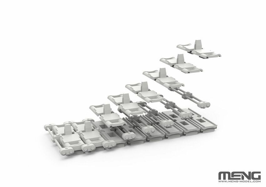 Збірна модель 1/35 Leopard 2A4 ЗСУ з динамічним захистом &laquo;Контакт-1&raquo;, Meng TS-058