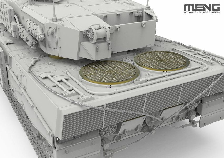 Збірна модель 1/35 Leopard 2A4 ЗСУ з динамічним захистом &laquo;Контакт-1&raquo;, Meng TS-058