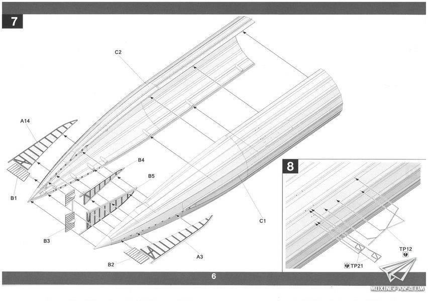 Збірна модель 1/350 Дирижабль Zeppelin P Class, Takom 6002