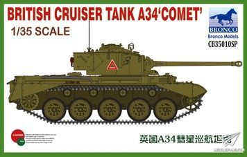 Збірна модель 1/35 A34 'Comet' британський крейсерський танк, Bronco CB35010SP