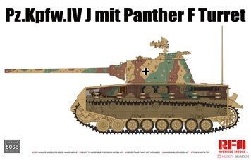 Збірна модель 1/35 Pz.Kpfw. IV mit Panther F Turret (Schmalturm), RFM RM-5068