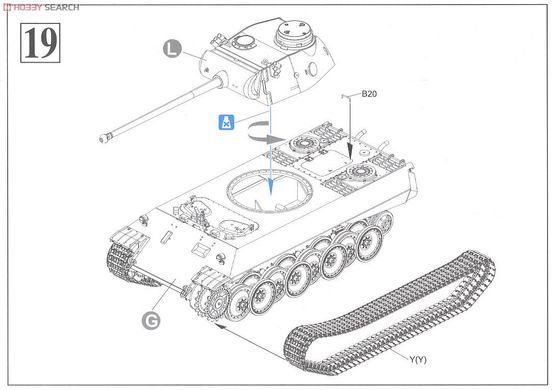 Збірна модель 1/35 Panther Ausf.D прототип V2, Dragon 6822