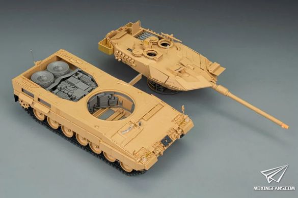 Збірна модель 1/35 Leopard 2A6, з повним інтер'єром та робочими траками, RFM RM-5066