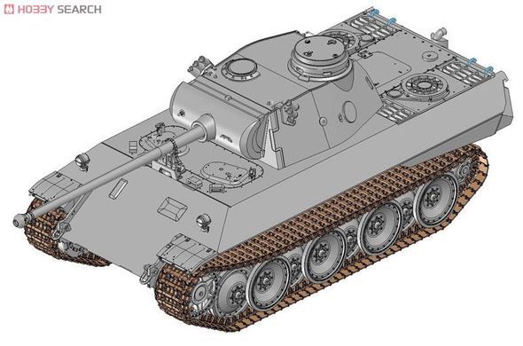Збірна модель 1/35 Panther Ausf.D прототип V2, Dragon 6822