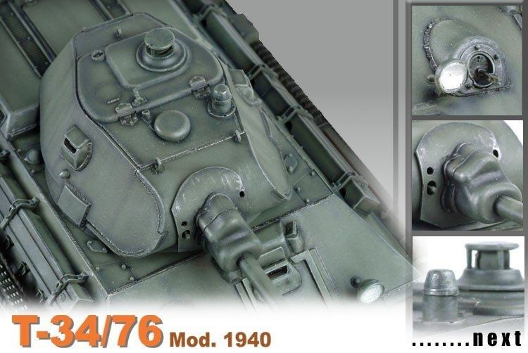 Збірна модель 1/35 Т-34/76 зразка 1940 року з гарматою Л-11, Dragon 6092