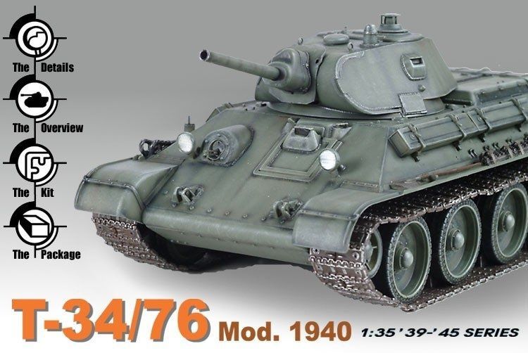 Збірна модель 1/35 Т-34/76 зразка 1940 року з гарматою Л-11, Dragon 6092
