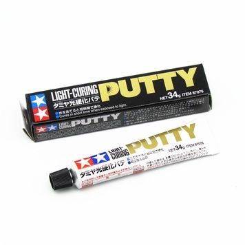 Світлозатверджувальна шпаклівка (34 г), Tamiya 87076 Light Curing Putty