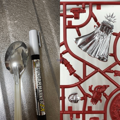 Суперметалічний маркер &mdash; Хромоване срібло (Plated Silver), Mr.Hobby XGM100