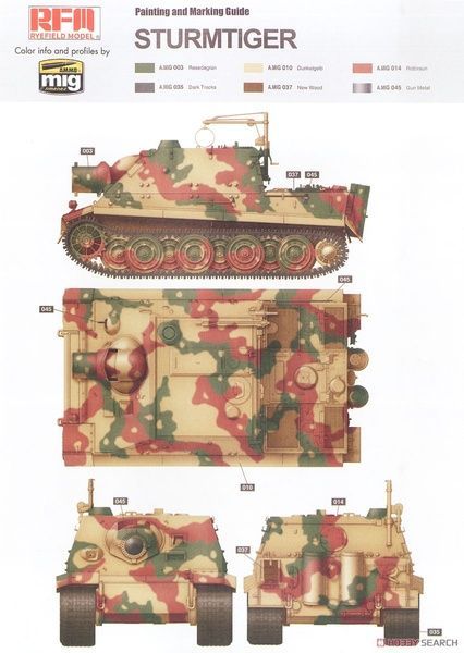 Збірна модель 1/35 Sturmtiger RM61 L/5,4 / 38 cm з повним інтер&rsquo;єром, RFM RM-5012