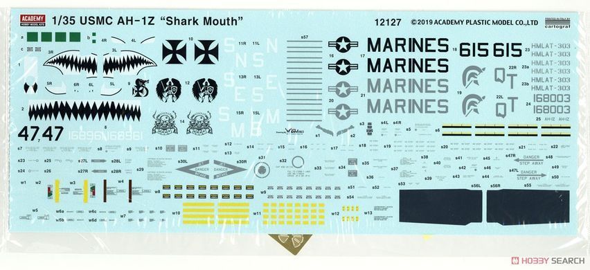УЦІНКА! Збірна модель 1/35 USMC AH-1Z "Shark Mouth", Academy 12127