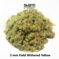 Трава (флок) 3мм - польова вигоріла жовта трава (Field Withered Yellow) Storm Creation G3008 (30г)
