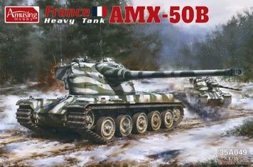 Збірна модель 1/35 AMX-50B французький важкий танк, Amusing Hobby 35A049