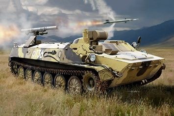 Збірна модель 1/35 9П149 самохідний комплекс керованого озброєння 9К114 "Штурм-С", Trumpeter 09605