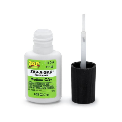 Клей цианоакрилатний середньої густини з пензликом Zap-A-Gap PT-100 Medium CA+ Brush On (7 г)