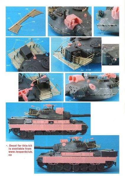Конверсійний набір для Leopard 1A5BE в 1/35 (для моделі Meng TS-015) Legend LF1304