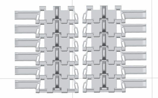 Траки Winterketten (Type 6) для Panzer III/IV в 1/35 (3D друк), Panzershop 35T008