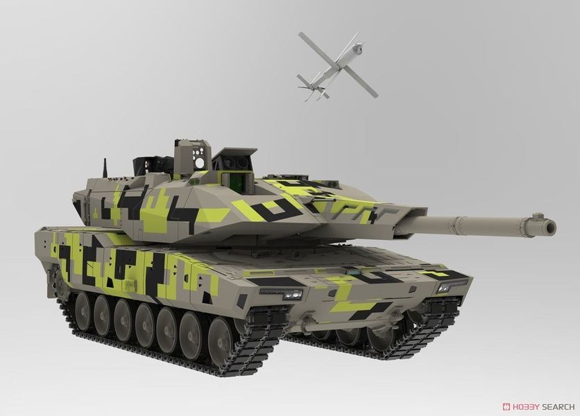 Збірна модель 1/35 KF51 Panther, з масками для піксельного камуфляжу, Amusing Hobby 35A047