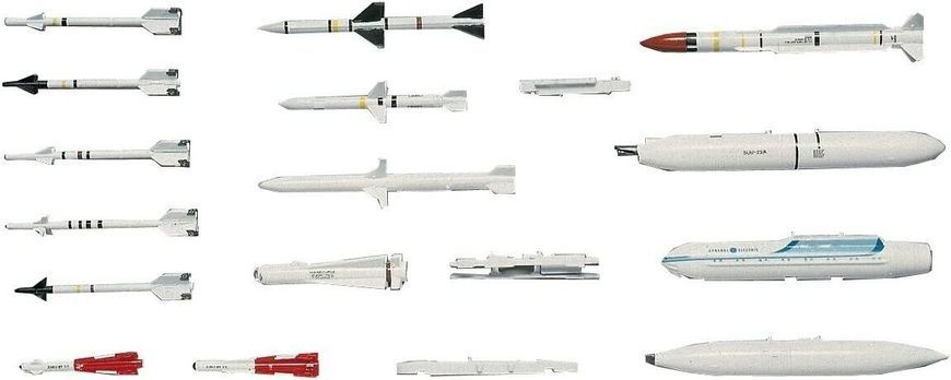 Набір авіаційного озброєння США C: ракети та гарматні контейнери, 1/48, Hasegawa 36003