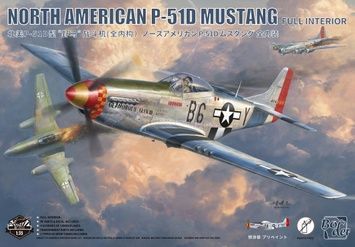 Збірна модель 1/35 P-51D Mustang, попередньо пофарбована, Border Model BF-015