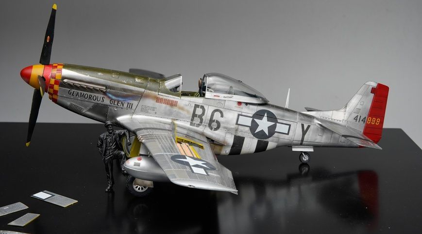 Збірна модель 1/35 P-51D Mustang, попередньо пофарбована, Border Model BF-015