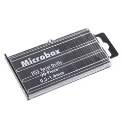 Набір свердел Microbox 0,3 - 1,6 мм, 20 шт