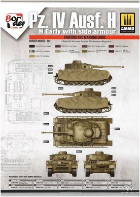 Збірна модель 1/35 Pz.Kpfw.IV Ausf.H ранніх-середніх випусків (2 в 1) з фігурками, Border Model BT-005