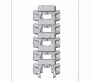 Траки для Sd.Kfz.251 Hanomag, Sd.Kfz.11 (пізні) в 1/35 тип 2 (Zpw 50/280/140 W112 g), Panzershop 35T010