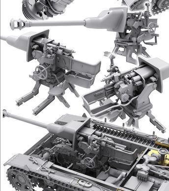 Збірна модель 1/35 StuG III Ausf.G пізніх випусків, з повним інтер'єром та фігурками екіпажу, з копією знаку "За танкову атаку", Border Model BT-020