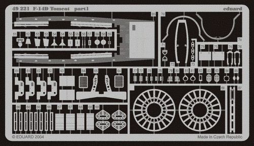 Збірна модель 1/48 F-14D Tomcat CVW-14 + фототравлення BIG-ED 4822 F-14D, Hasegawa 07212