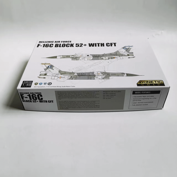 Збірна модель 1/48 F-16C Block 52+ w/CFT грецьких ПС, Kinetic K48152