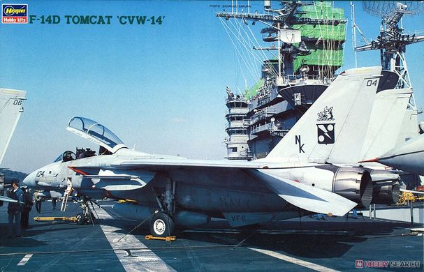 Збірна модель 1/48 F-14D Tomcat CVW-14 + фототравлення BIG-ED 4822 F-14D, Hasegawa 07212