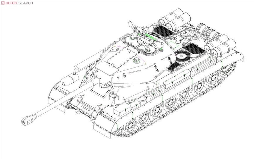 Збірна модель 1/35 ИС-4М радянський важкий танк, Trumpeter 05573