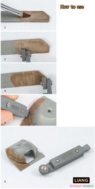Інструмент для формування текстури циммериту, для масштабів 1/35, 1/48, 1/72 (3D друкований), LIANG 0229a