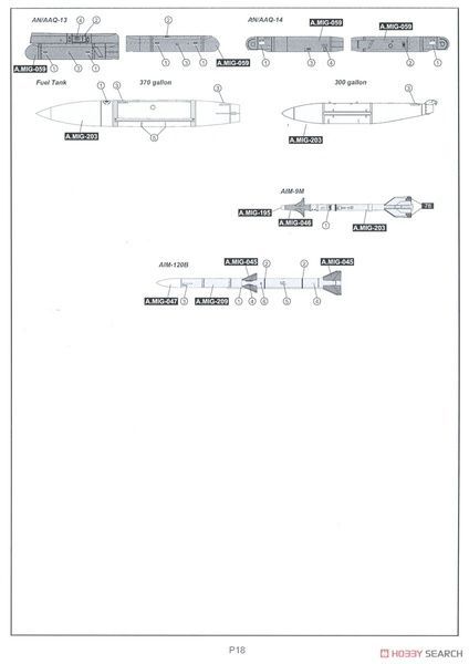 Збірна модель 1/48 F-16AM MLU тактичний винищувач ПС України, Kinetic K48157