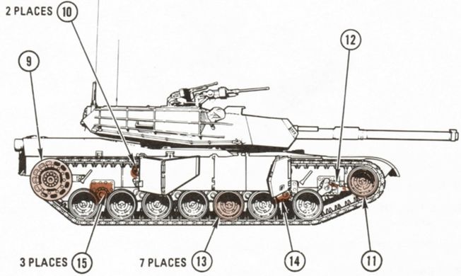 Утримувальні кільця для M1 Abrams в 1/35, 2 шт (3D друк), Panzershop 35A006