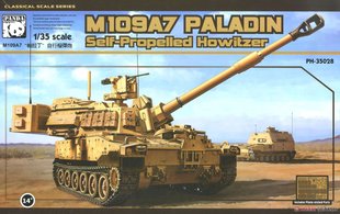 Збірна модель 1/35 M109A7 Paladin з металевими траками, Panda PH35028