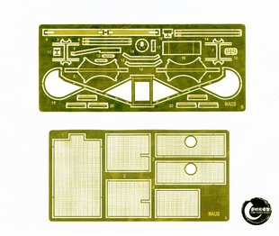 Набір фототравлення для німецького надважкого танка Maus в 1/35 (для Dragon), KMY 35-56