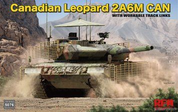 Збірна модель 1/35 Leopard 2A6M CAN, з робочими траками, RFM RM-5076