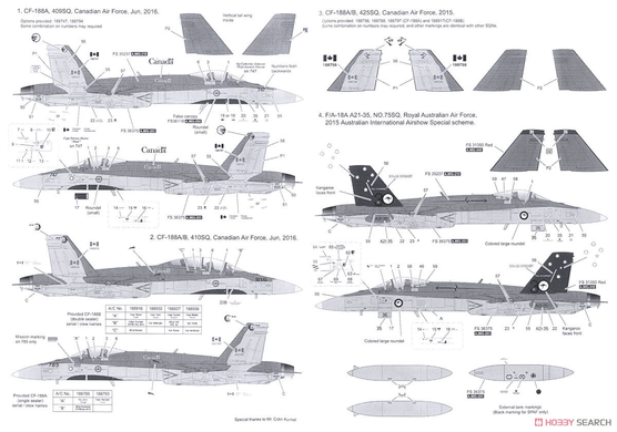 Збірна модель 1/48 F/A-18A+/B/CF-188 Hornet, Kinetic K48030 + смоляне катапультне крісло Verlinden 410