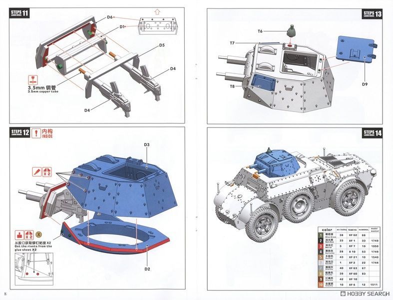 Збірна модель 1/35 Autoblinda AB40 італійський бронеавтомобіль, LANMO Model MM35006