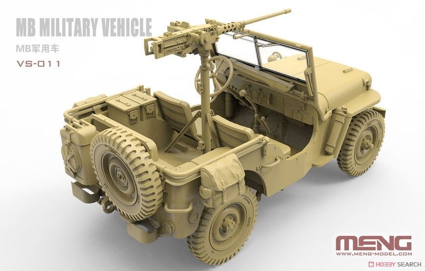 Збірна модель 1/35 Willys MB автомобіль підвищеної прохідності, Meng VS-011