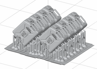 Каністри для ПММ США 20л Scepter сучасні в 1/35, 8 штук (3D друк), Panzershop 35A008