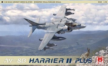 Збірна модель 1/48 AV-8B Harrier II Plus, UMa Model D1001