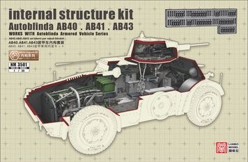 Набір деталювання 1/35 інтер&rsquo;єр для Autoblinda AB40 / AB41 / AB43, LANMO Model NM3501